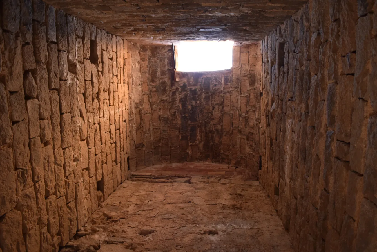 L’interior de la torre de la Presó