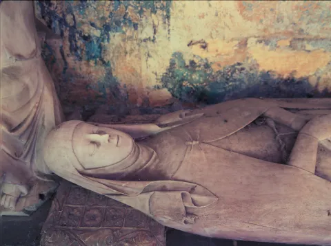 Detall del retrat de la reina penitent